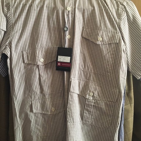 NWT Haight & Ashbury Mens Cargo Button Down Size Small - Picture 2 of 4